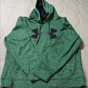 Under Armour Green and white hoodie- under armour itself is black